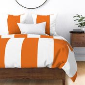 orange vertical stripes HUGE 12"