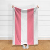 pretty pink vertical stripes HUGE 12"