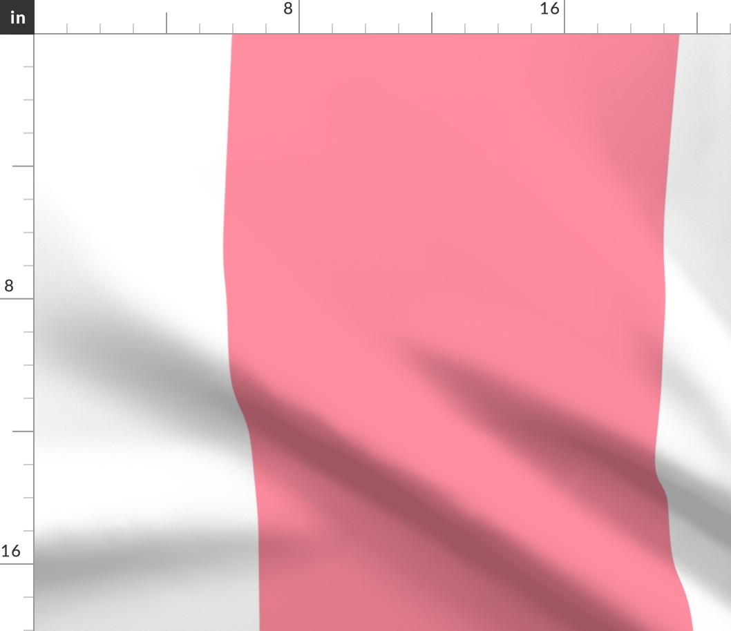 pretty pink vertical stripes HUGE 12"