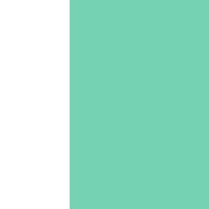 sea foam green vertical stripes HUGE 12"