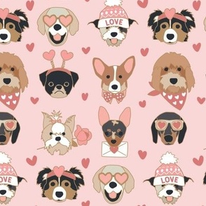 Love Notes Valentine Puppy Dogs Pink large