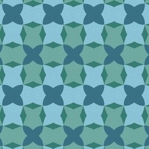 Green and blue abstract geometric design 2
