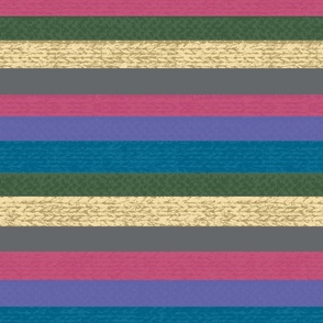 Knitted Scarves bayadere stripes