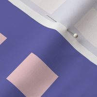 Very Peri and Cotton Candy squares - small - periwinkle squares, periwinkle grid