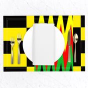 African Abstract Geometric  Kente Cloth