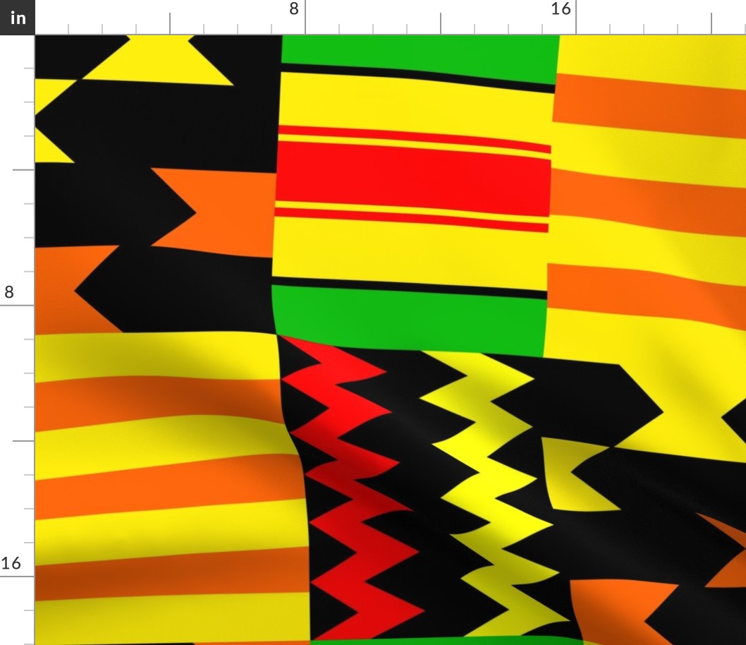 African Kente Cloth Textile