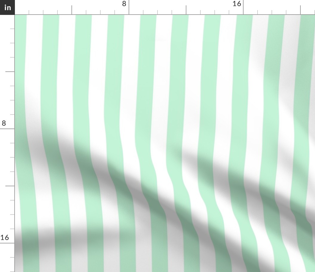 ice mint green vertical stripes 1"