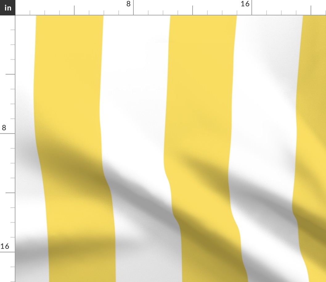 butter yellow vertical stripes 4"