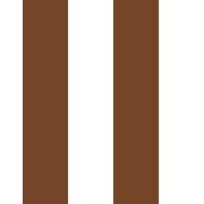 chocolate brown vertical stripes 4"