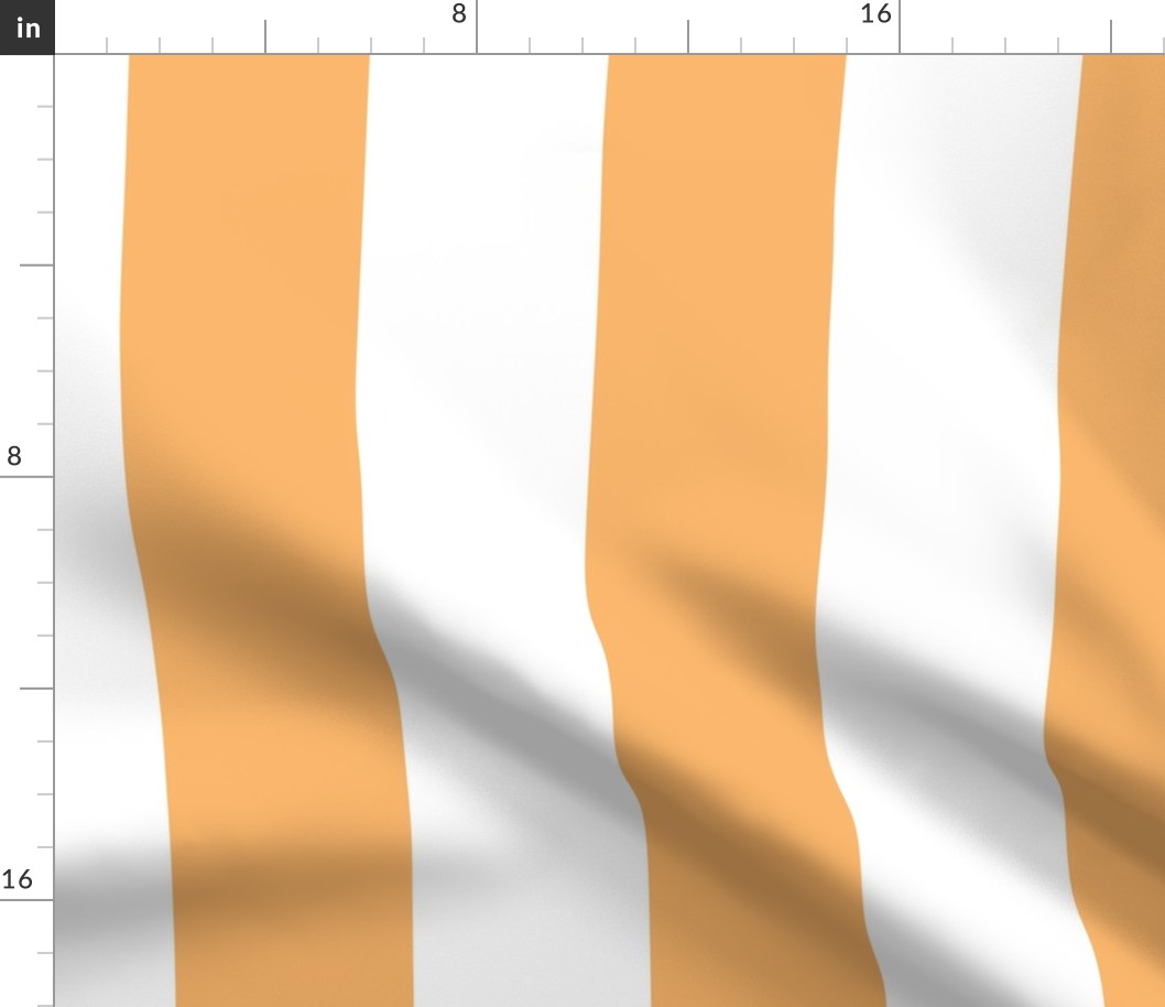 mango orange vertical stripes 4"