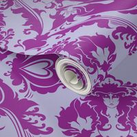 Mermaid Damask (Purple)