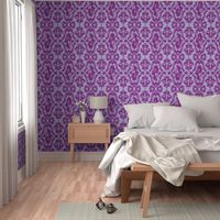 Mermaid Damask (Purple)