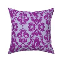 Mermaid Damask (Purple)