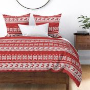 Retro Christmas knit red