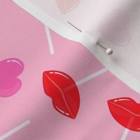 Valentine Heart & Lips Lollipop Delights: Kissable Confections