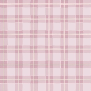 Tartan Plaid Gingham Checker in Light Purple Lilac