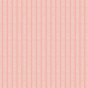 In The Meadow: Coral White Stripe