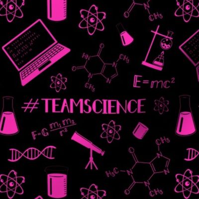 Team Science Neon Pink and Black