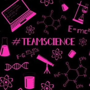 Team Science Neon Pink and Black