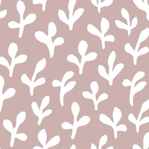 Minimalist Botanicals | Medium Scale | Light pink, creamy white