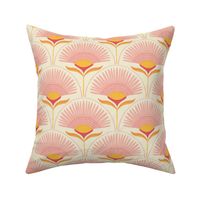 medium - aara palm floral - natural/pink