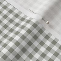 Evergreen Fog and White Gingham