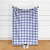 1.5" Periwinkle Gingham: Violet Blue Gingham Check, Buffalo Check, Buffalo Plaid