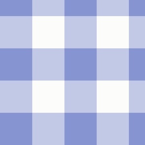 Periwinkle Gingham 4-INCH: Violet Blue Gingham Check, Buffalo Check, Buffalo Plaid