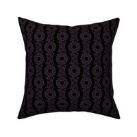 Black magical ornmental art design fabric pattern