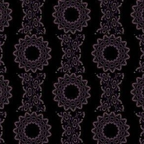 Black magical ornmental art design fabric pattern