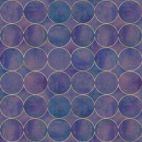 Abstract watercolor background with purple colorful circles
