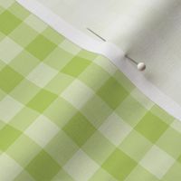 1/2” Gingham Check (spring green) Homer and Louise coordinate