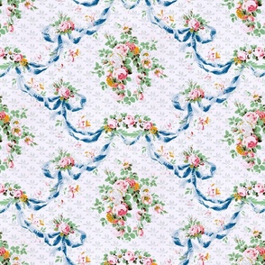 French Floral Ribbons & Blossoms