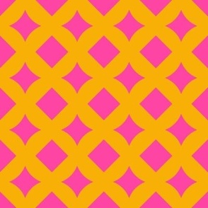 Pink & Marigold Geometric