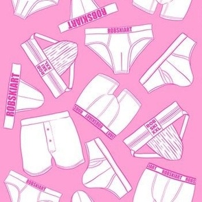 underwear white - pink