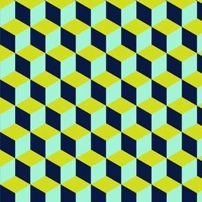 Geometric Squares-Chartreuse