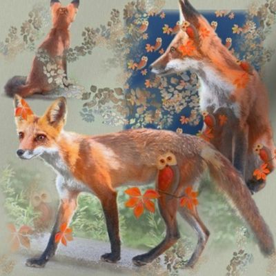 8x8 Repeat of Where Young Foxes Roam