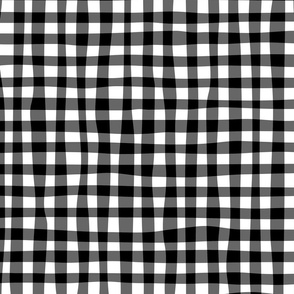 wonky gingham (black)