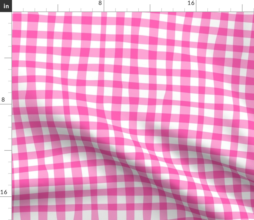 wonky gingham (pink)