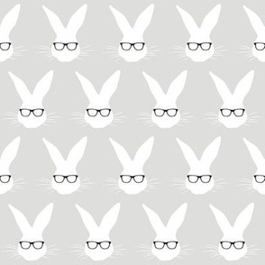 Geeky Bunny small scale grey
