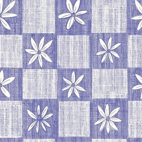 Daisy Checkers- Very Peri Medium - Hufton Studio