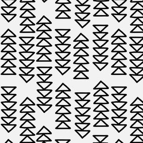 Black and white abstract seamless pattern
