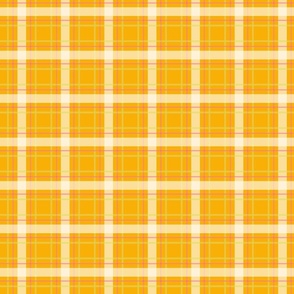 small tartan plaid marigold 