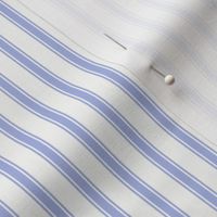 Ticking Stripe: Periwinkle & White Modern Pillow Ticking