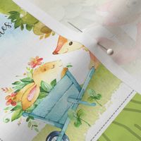 Fox + Bunny Friends Quilt Blanket (quilt H) Woodland Adventures Bedding // Homer and Louise collection