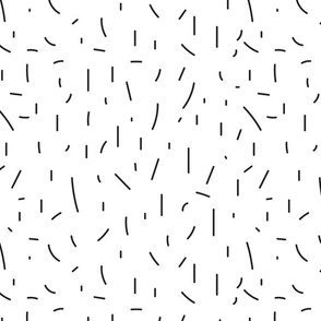 Dashes hand drawn seamless pattern