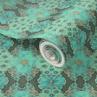 Floraplay: Antique Aqua -large