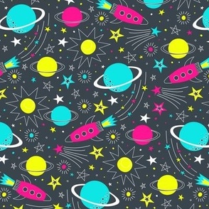 Space Explorers (Cyan, Yellow, Magenta)