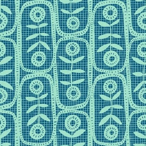 Annetta - blue - grid