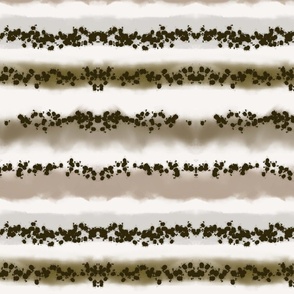 Coffee bean stripes -(large scale) 12x12
